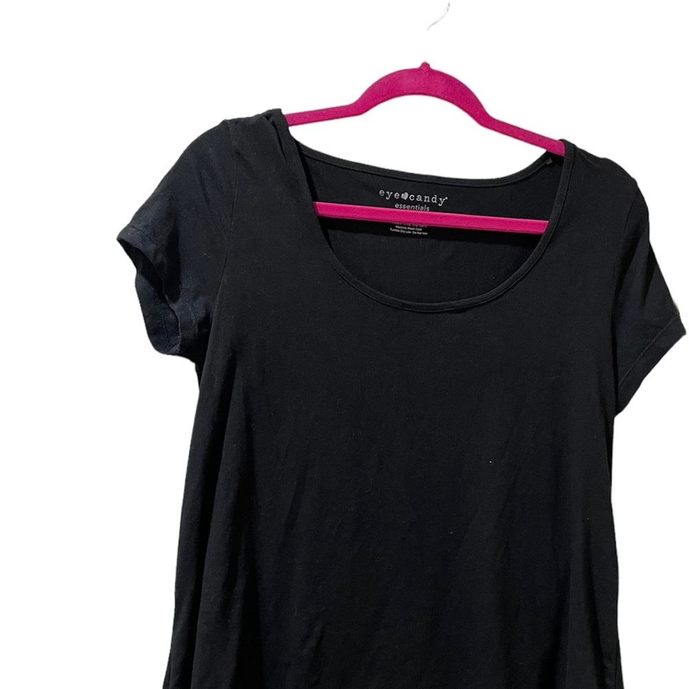 Eye Candy Essentials women’s size L Black polyester casual top